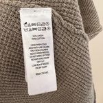 Max Studio Gray Crewneck Knit Pullover Sweater Back Buttons Linen Blend Size L Photo 6