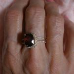Womens Stunning Vintage 14KT YELLOW GOLD 2.48ct RUBELLITE& DIAMOND RING Size 9 Red Photo 0