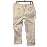 Le Tigre women's cropped chino pants size 12 tiger logo Preppy Classic Modern‎ White Photo 1