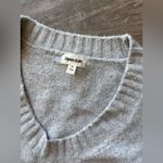 Open Edit Elegant Women's V-Neck Sweater in Gray Photo 8