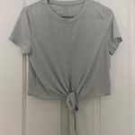 Lululemon Gray Cropped Top Photo 0