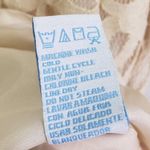 K.JORDAN Size 14 Beige Floral Shift Lace Overlay V Photo 3