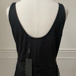 Kardashian Kollection NWT Black Tank BodyCon Dress Mesh Sides L Photo 4