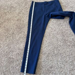Whistles Brand Women's Eva Navy Blue Ankle Zip Trousers Size 8 Photo 13