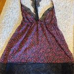 Cacique  Tank Top 14/16 Black Slimming Camisole White Lace Trim Photo 0