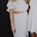 ASOS Cut Out Linen Dress Photo 3
