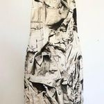 Nicole Miller  Size 6 retro midi dress bodycon sleeveless jeans Photo 0