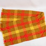 Handmade Brown Yellow Red Woven Tassel Scarf Unisex Mens Womens One Size Photo 1
