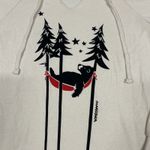 Marushka Sweatshirt Womens Small Bear Hammock Graphic Design Hoodie Cream New Photo 1