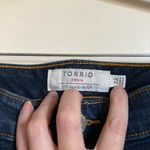 Torrid Dark Wash Distressed Ripped Vintage Stretch Skinny Short Shorts #Pk Photo 4