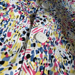 Drapers & Damons size 1X color splashed button front jacket. Blue Photo 7