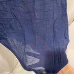 Kona Sol Navy white scallop embroidered swim sheer coverup dress  pool beach Photo 3