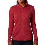 Columbia  Canyon Point women Fleece Full Zip sweater Jacket maroon red size M Photo 0