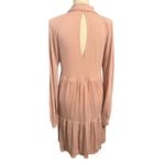 Free People  | Best Girl Tunic Tiered High Low Ruffles Keyhole Back Dress Sz S Photo 3