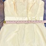 New! NWT J. Crew 100% Silk Dress Yellow Bow Sleeveless Removable Straps Dress Size 8 Photo 4
