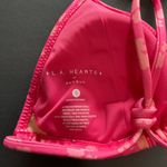 LA Hearts  by PacSun Pink Triangle Halter Bikini Top Women’s Sz Small EUC Photo 3