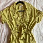CAbi  Green Safari Trench Coat Dress Size Medium Photo 1