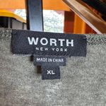 Worth New York Olive Green Rolled Raw Hems Long Sleeve Top Size XL Photo 1