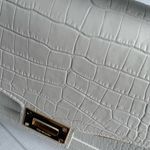 The Kooples Emily Crocodile-Effect Bag in White Photo 5