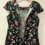 Likely Beckett Botanical Short Ruffle Skirt Black Floral Short Dress Size 12 Photo 9