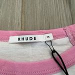 NWT RHUDE WOMEN'S PAISLEY PINK RAGLAN CROPPED TEE 2XL Size undefined Photo 3