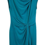 Michael Kors twist waist side knot midi dress, blue, size S‎ Blue Photo 0