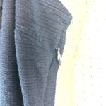 Hem & Thread  S Textured Black Navy A-Line Flattering Mini Dress Photo 6