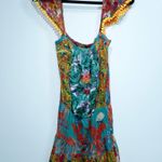 Antica Sartoria by Giacomo Cinque Tropical Print Pom Pom Swim Cover One Size Multiple Photo 0