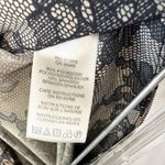 Michael Kors Sz 10 Midi Skirt Trumpet Black Gray Lace Print Flare Whimsigoth 195 Photo 3