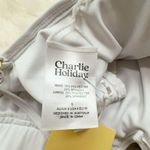 Charlie Holiday Jodie Shirred One Piece Swimwear Swimsuit in White Size Small Photo 4