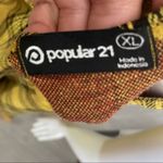 Popular 21  yellow plaid jumper / romper clueless style shorts romper extra large Photo 3