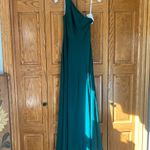 David's Bridal  Bridesmaid Dress Juniper Green Photo 5