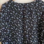 Madewell  Silk Cinch-Sleeve Top in Baby's Breath True Black Photo 10