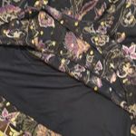 ZARA  FLORAL PEASANT DRESS WITH GOLD ACCENTS SZ: L Photo 8