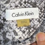 Calvin Klein Gray Snakeskin Print Sleeveless Sheath Dress Size 10 Photo 3