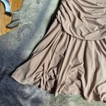 City Triangles Cream Glitter Mini Dress Photo 4