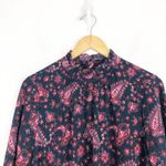 Rebecca Taylor La Vie  Long Sleeve Madeline Mini Dress Large Paisley Boho Photo 4