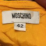 Moschino  AEFFE Spa yellow/orange dress bow detail size 42‎ Photo 6