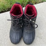 Tommy Hilfiger  Black and Red Winter Boots Photo 4