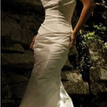Stunning Allure Bridals Ivory Taffeta Mermaid Wedding Gown! Size 12 Photo 1