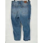 Judy Blue  90s Straight Cargo Jeans Womens 18W Blue High Rise Denim Medium Wash Photo 4
