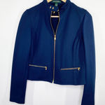 Lauren Ralph Lauren Navy Blue Full Zip Long Sleeve Jacket Women's Size 4 Photo 0