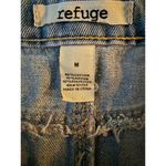 Refuge Denim Jean Mini Skirt Medium Blue Distressed Cotton Rayon Streetwear Photo 6
