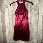 Crystal Doll Crystal Dolls Sz 3 Jr Burgundy Lined Sleeveless Halter Short Party Dress… Photo 10