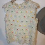VINTAGE‎ Hand Crochet Pom Tank Photo 2