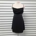 Kutumai Dress Women's Large Black Chiffon Sleeveless Backless Sexy Party Mini Photo 4