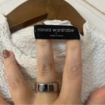 Naked Wardrobe  White Dress Open Slit Small Photo 5