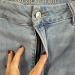 American Eagle  16 Long 16T Jean Curvy Super High Waisted Baggy Straight Strigid Photo 3
