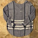 Rails Anthropologie  Lily Yarn Dyed Lace Up Embroidered V-neck Plaid Tunic Top XS Photo 7