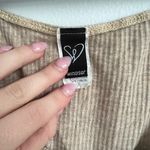 Windsor tan brown long sleeve crop top Photo 2